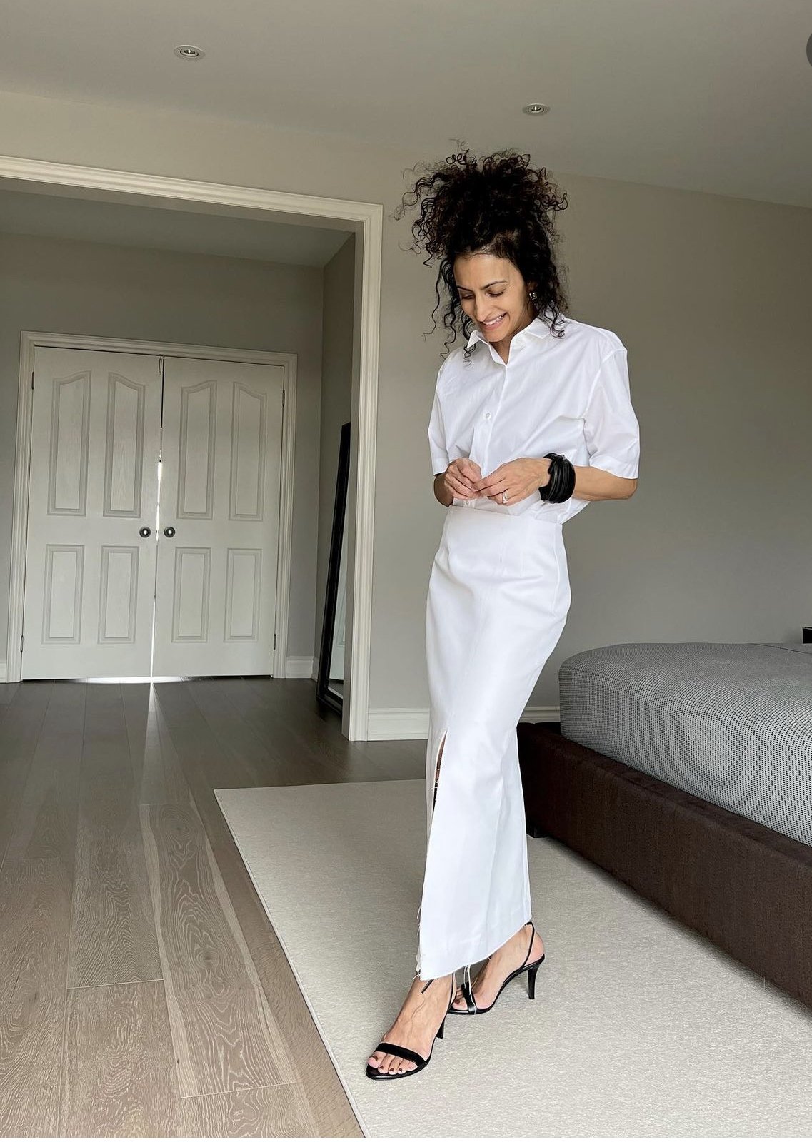 off white two piece outfit